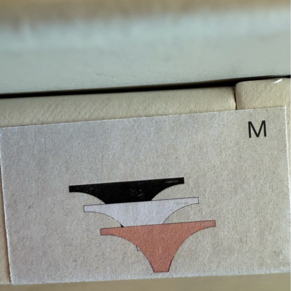 Calvin Klein Invisibles Thong Underwear 3-Pack Black/Grey/Pink Medium NWT - Picture 8 of 9